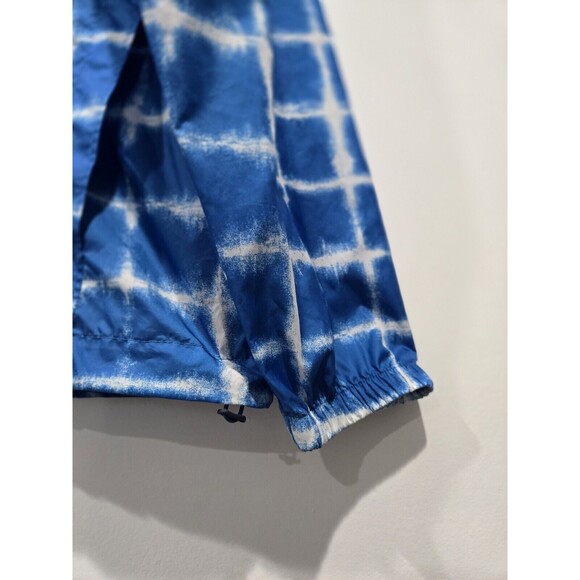 COLUMBIA Flash Forward Windbreaker Jacket sz L Medium Blue White Panel Print - Picture 5 of 8